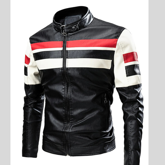 Men's Athletic Contrast Zip Jacket