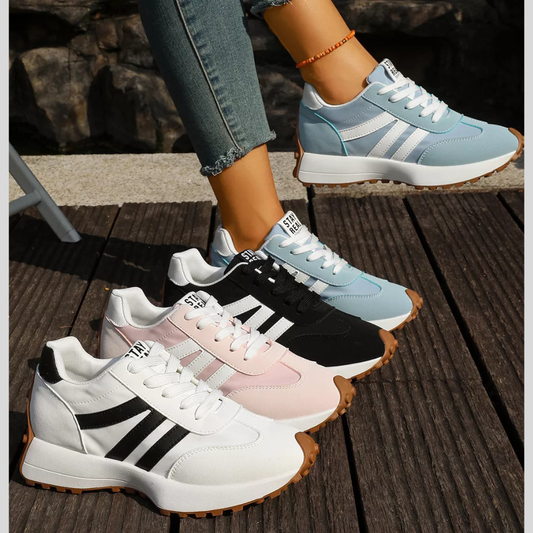 Stylish Women’s Lace-Up Sneakers