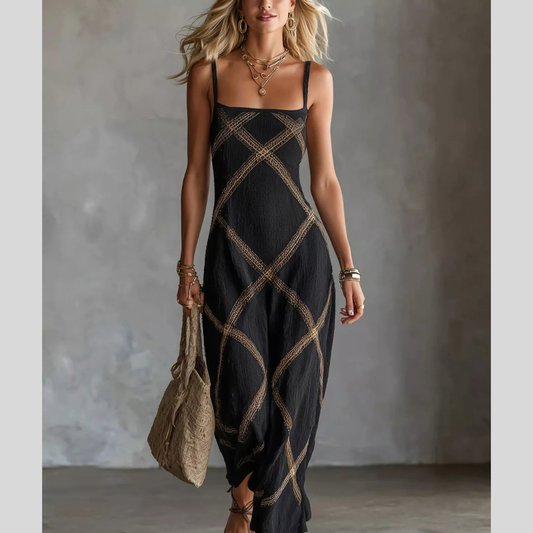 Full Size Square Neck Maxi Dress Plus Size