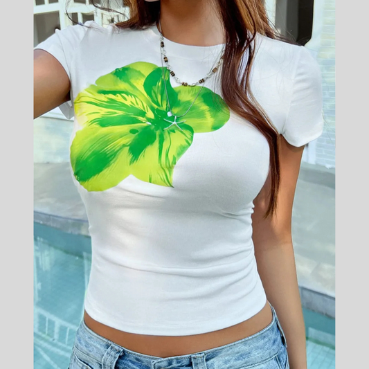 Devine Graphic Round Neck Short Sleeve T-Shirt