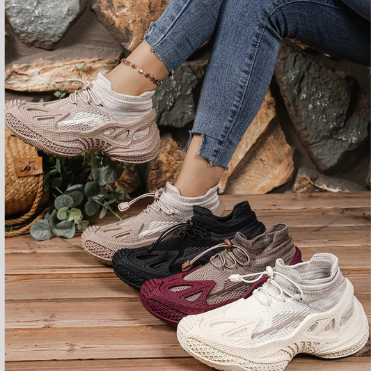 Stylish Lace-Up Walking Shoes