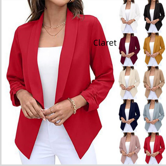 Women's Blazer Free Iron Casual Professional Suit