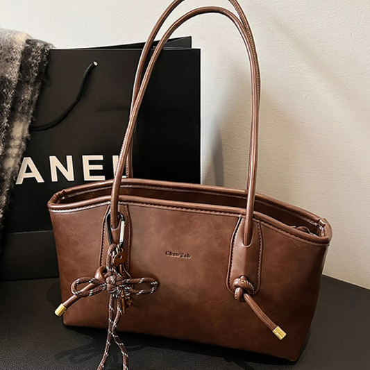 Vintage Style Leather Shoulder Bag