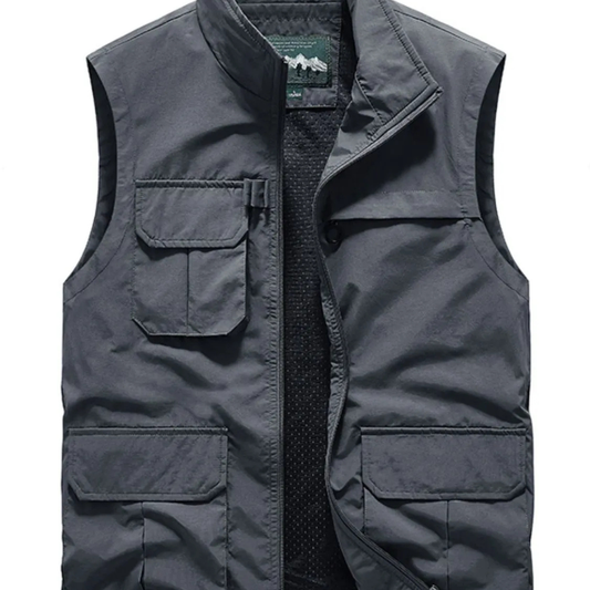 Men's Plus Size Zip Up Vest