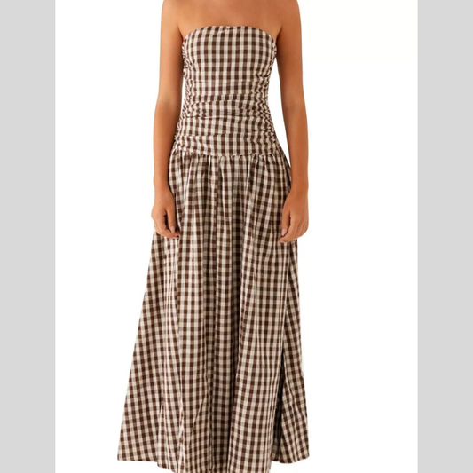 Printed Maxi Dress with Spaghetti Straps