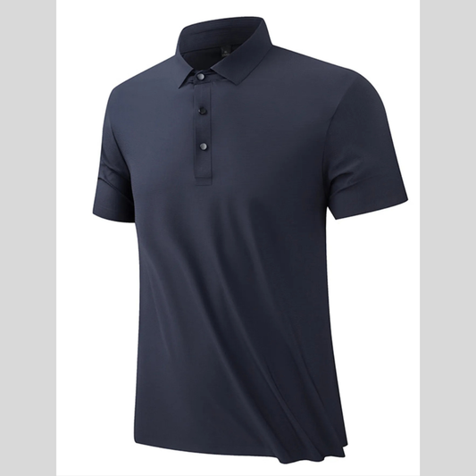 Men's Plus Size Button Detail Short Sleeve Polo