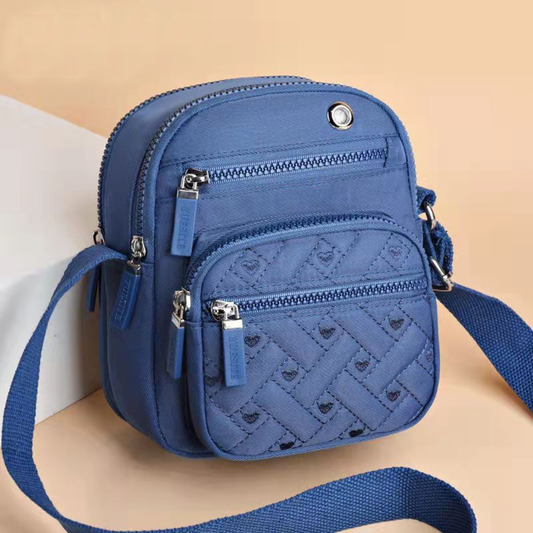 Solid Color Minimalism Crossbody Nylon Canvas Bag