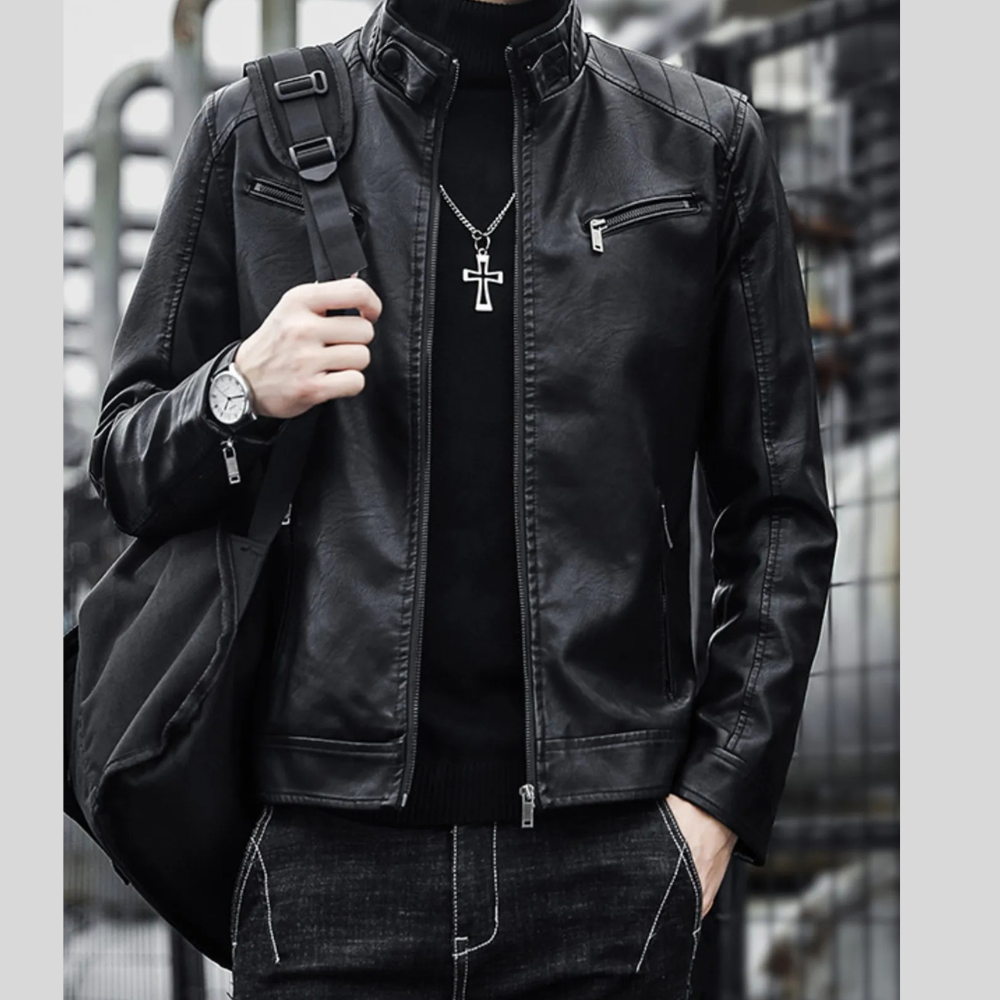 Men's Long Sleeve Full Zip Outerwear Plus Size
