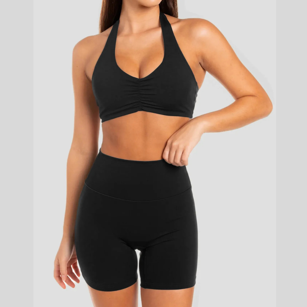 Halter Neck Cami and Shorts Active Set