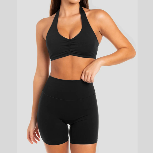 Halter Neck Cami and Shorts Active Set