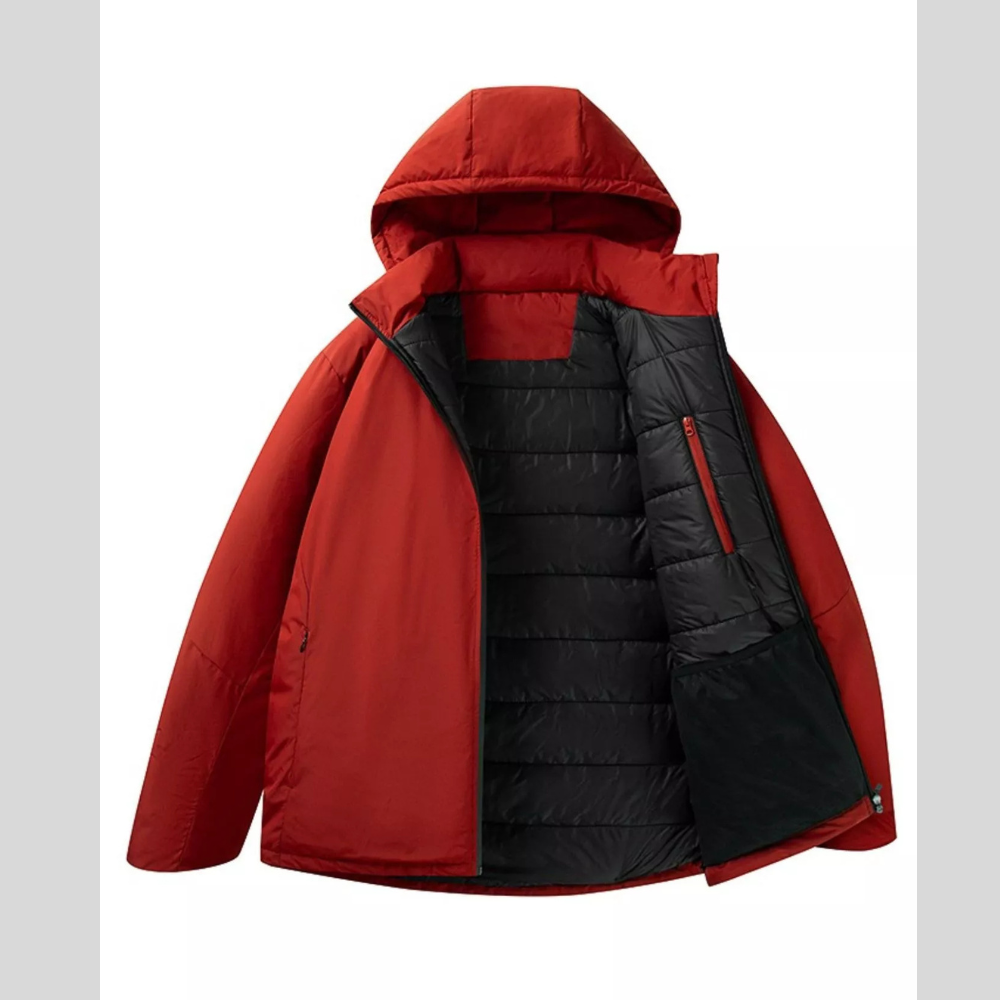 Men's Full-Zip Hooded Insulated Jacket