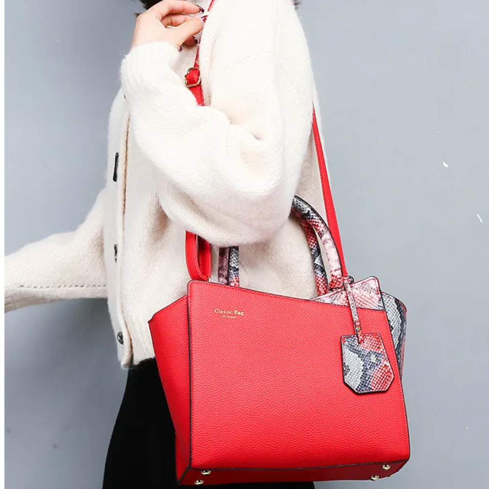 Foreign Trade Bags New European And American Retro Snakeskin Bridal Bag Temperament All-Match Single Shoulder Messenger Handbag