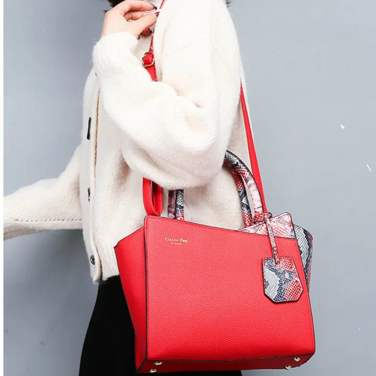 Foreign Trade Bags New European And American Retro Snakeskin Bridal Bag Temperament All-Match Single Shoulder Messenger Handbag