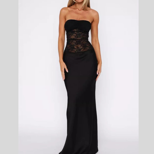 Lace Corset Maxi Dress