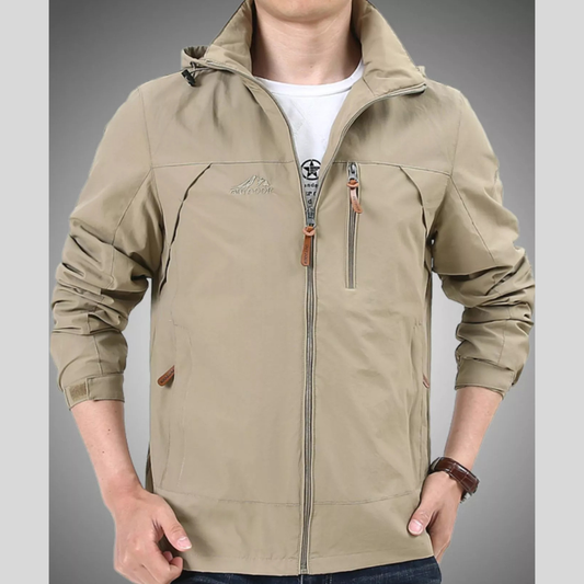 Men's Plus Size Lightweight Hooded Outdoor Jacket