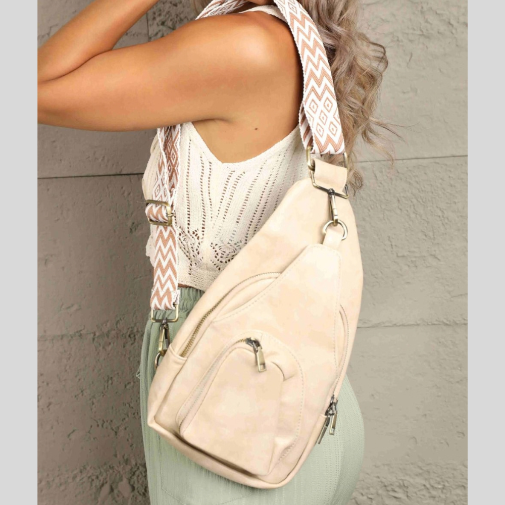 Adored Take A Trip PU Leather Sling Bag