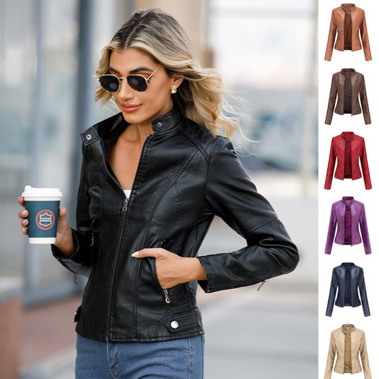 European And American Women's Leather Jackets