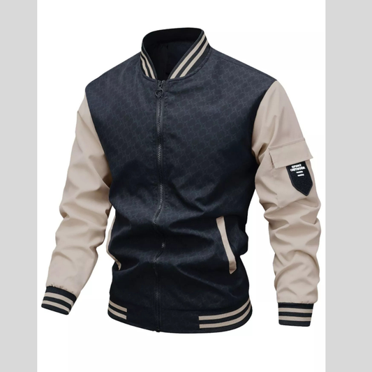 Men's Plus Size Zip Up Long Sleeve Jacket