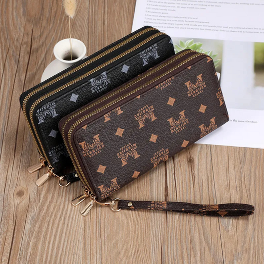 Long Wallet Clutch Mobile Phone Bag Coin Purse Zipper Bag Wallet