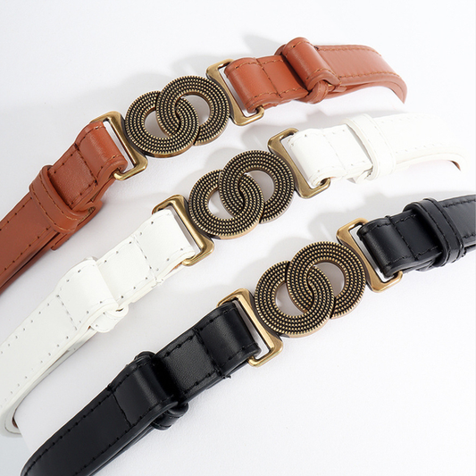 Alloy Buckle PU Belt