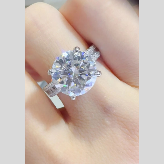 5 Carat Moissanite 925 Sterling Silver Ring