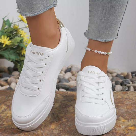Thick Sole Round Toe Sneakers
