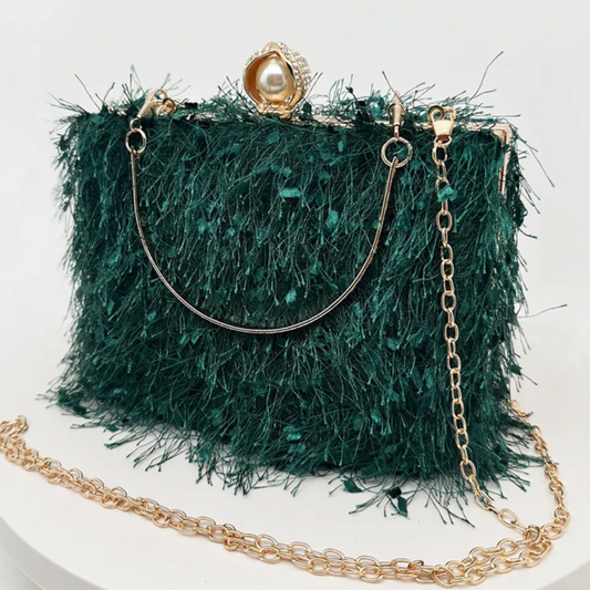 Tassel Handbags Women Dress Party Evening Bag Fashion Luxury Designer Square Bags Crossbody Shoulder Bag Ladies