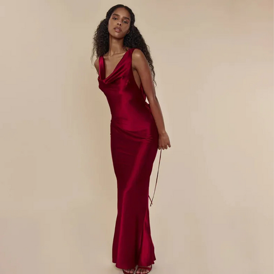 Women's Clothing Banquet Style Evening Lace Up Long Dress