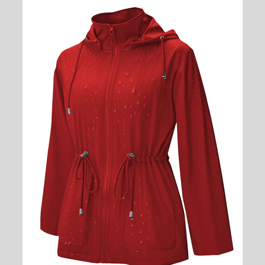 Zip Up Waterproof Hooded Outerwear