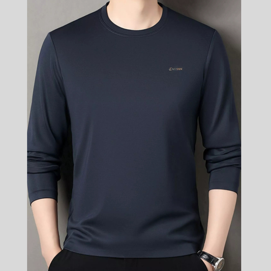 Plus Size Men’s Casual Long Sleeve Tee