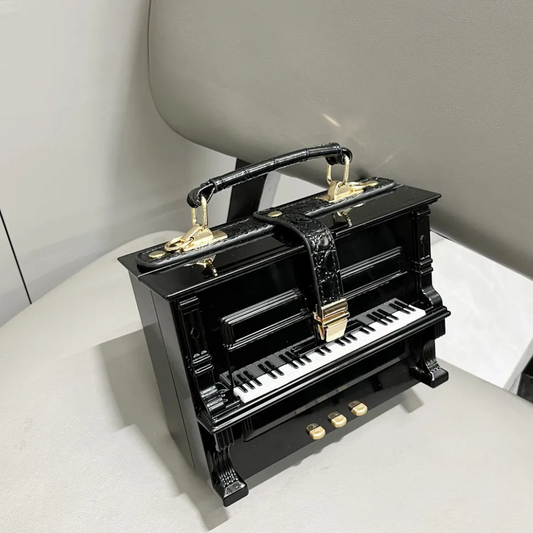 Piano Acrylic Box Shoulder Crossbody Bag