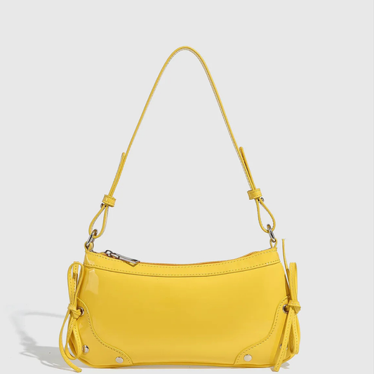 Solid Color Underarm Bag Shoulder Bag Double Bow Small Square Bag