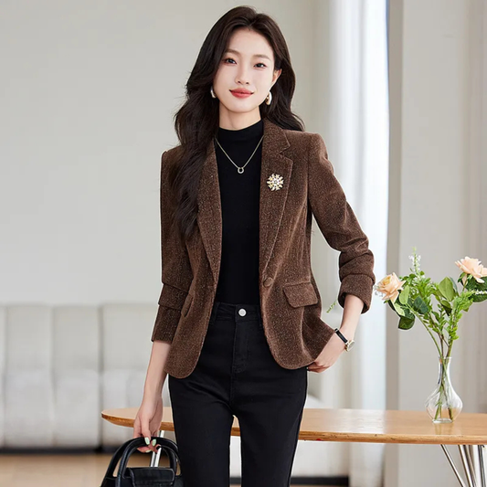 Long Sleeve Professional Suit Formal Women's Coat Overalls