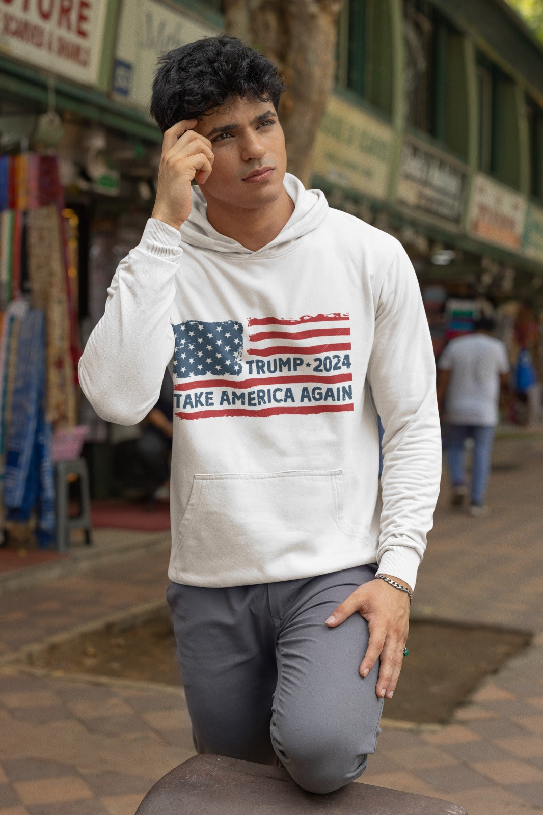 Unisex Heavy Blend™ Hooded Sweatshirt - Customize With Trump Support Designs