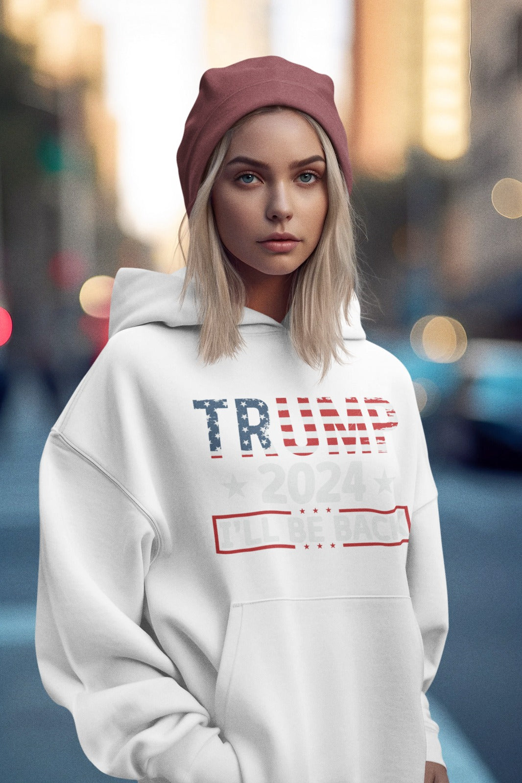 Unisex Heavy Blend™ Hooded Sweatshirt - Customize With Trump Support Designs