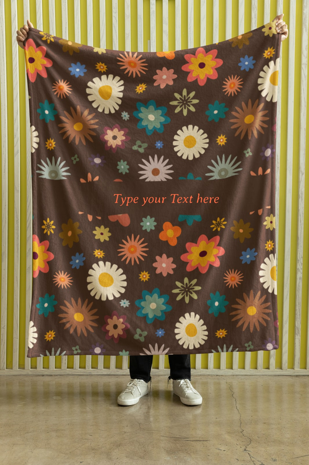 Microfiber Blanket - Personalize With Floral Designs