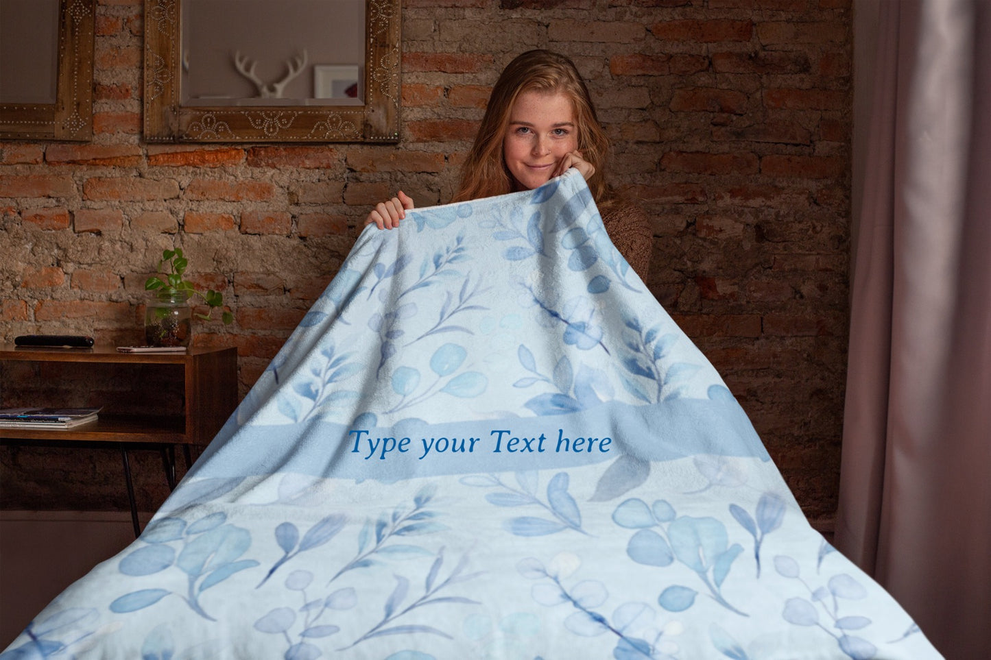 Microfiber Blanket - Personalize With Floral Designs