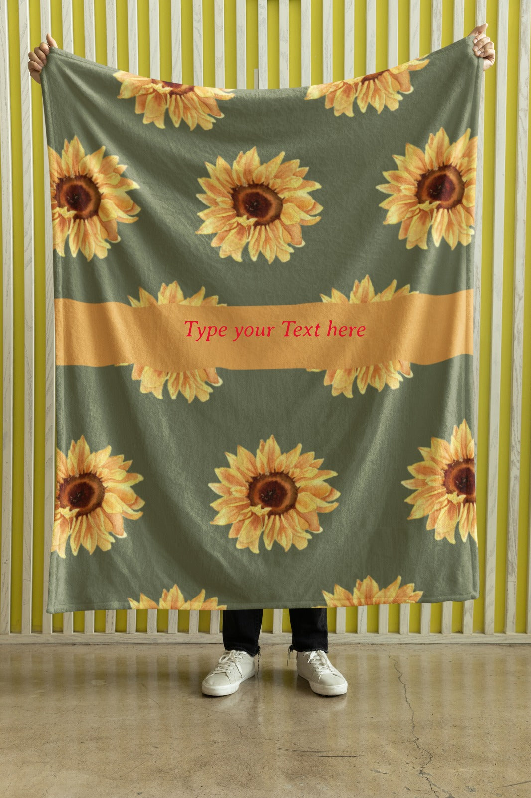 Microfiber Blanket - Personalize With Floral Designs