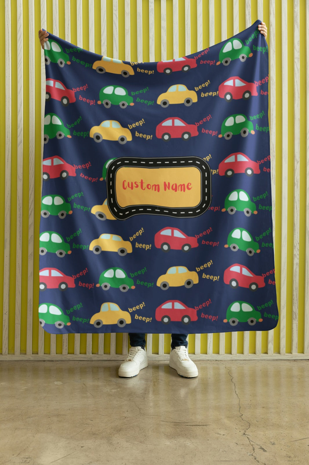 Microfiber Blanket-Personalized  With Kids Car Blanket