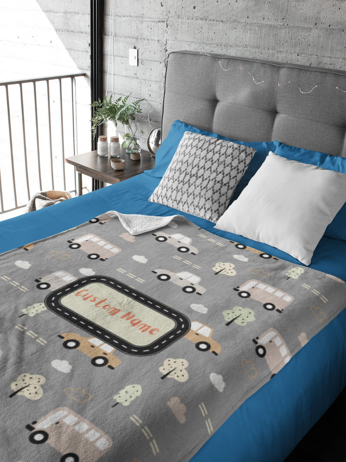 Microfiber Blanket-Personalized  With Kids Car Blanket