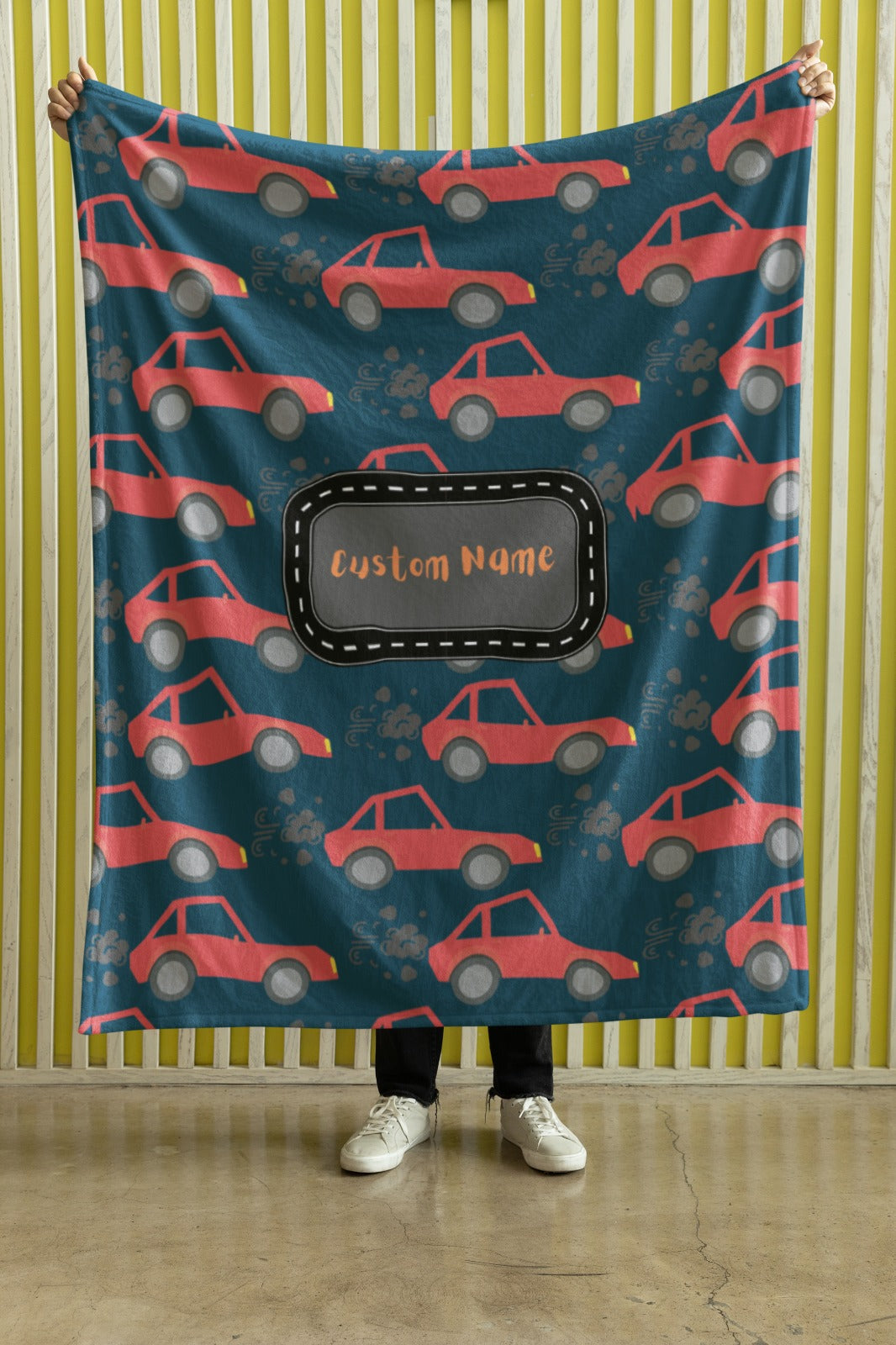 Microfiber Blanket-Personalized  With Kids Car Blanket