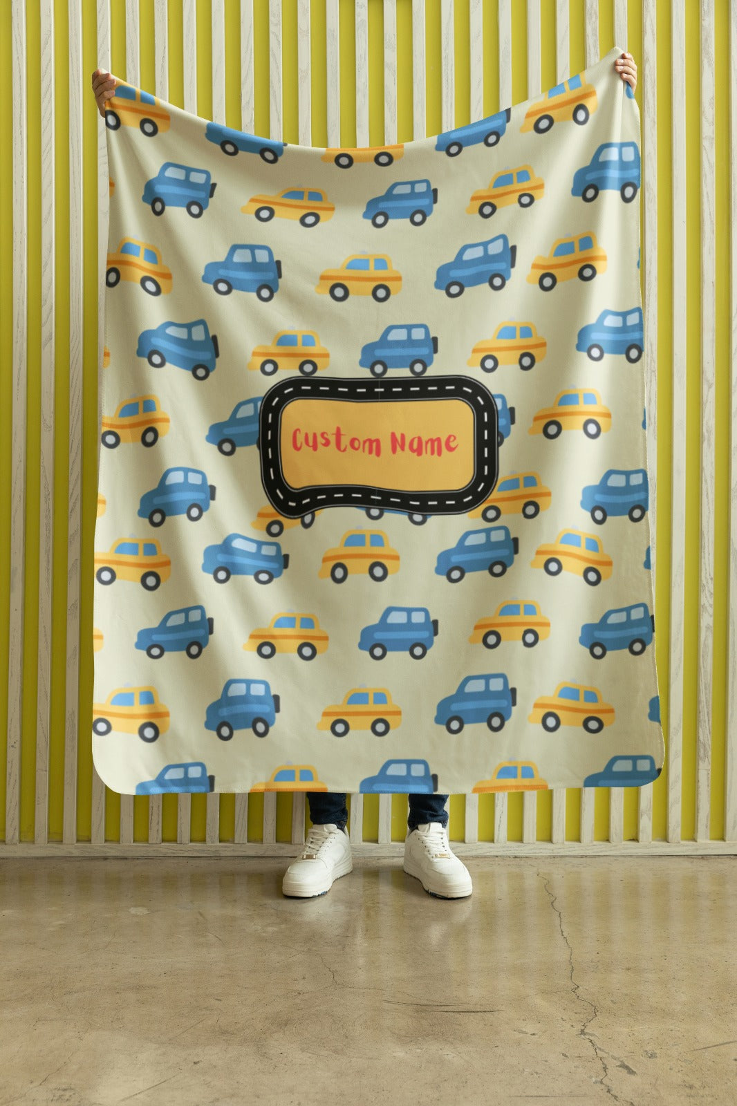 Microfiber Blanket-Personalized  With Kids Car Blanket