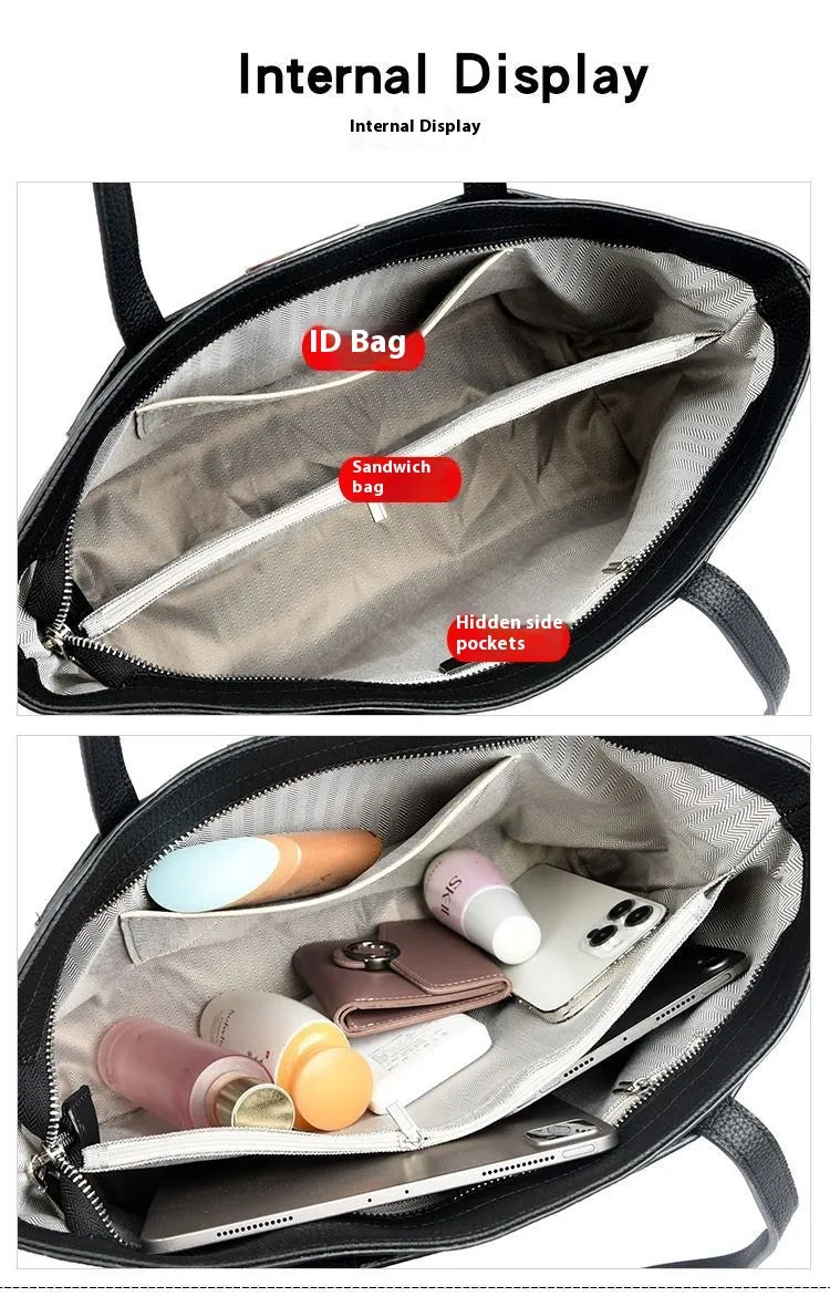 Tote Bag Women's Large Capacity Leather Shoulder Bag