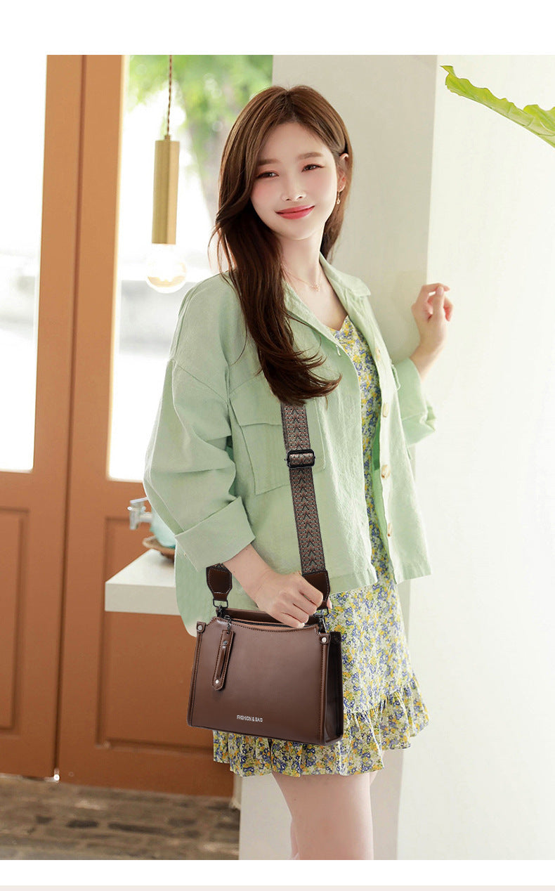 Women’s Small Square Bucket Crossbody Shoulder Bag