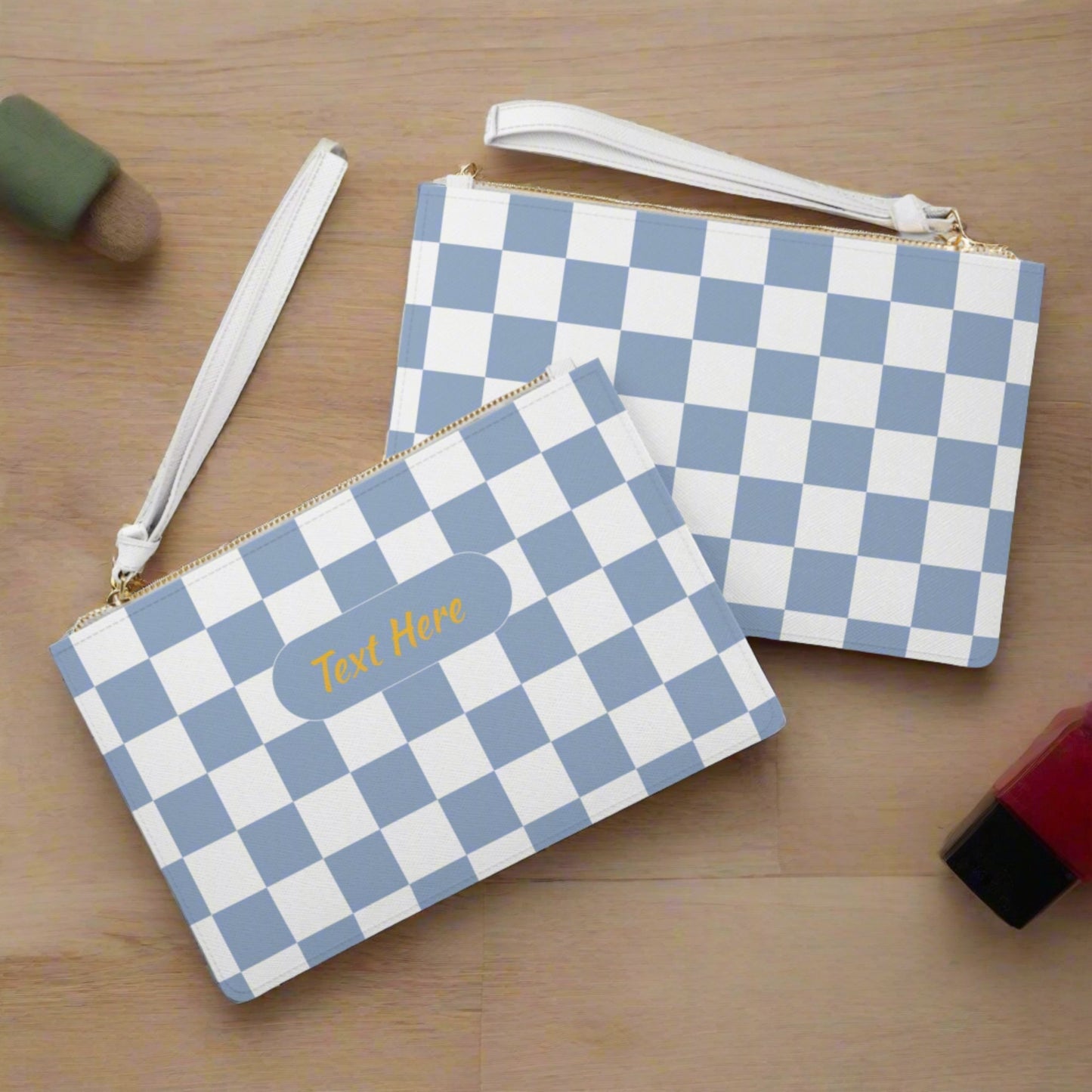 Clutch Bag - Personalize With Checkered Designs