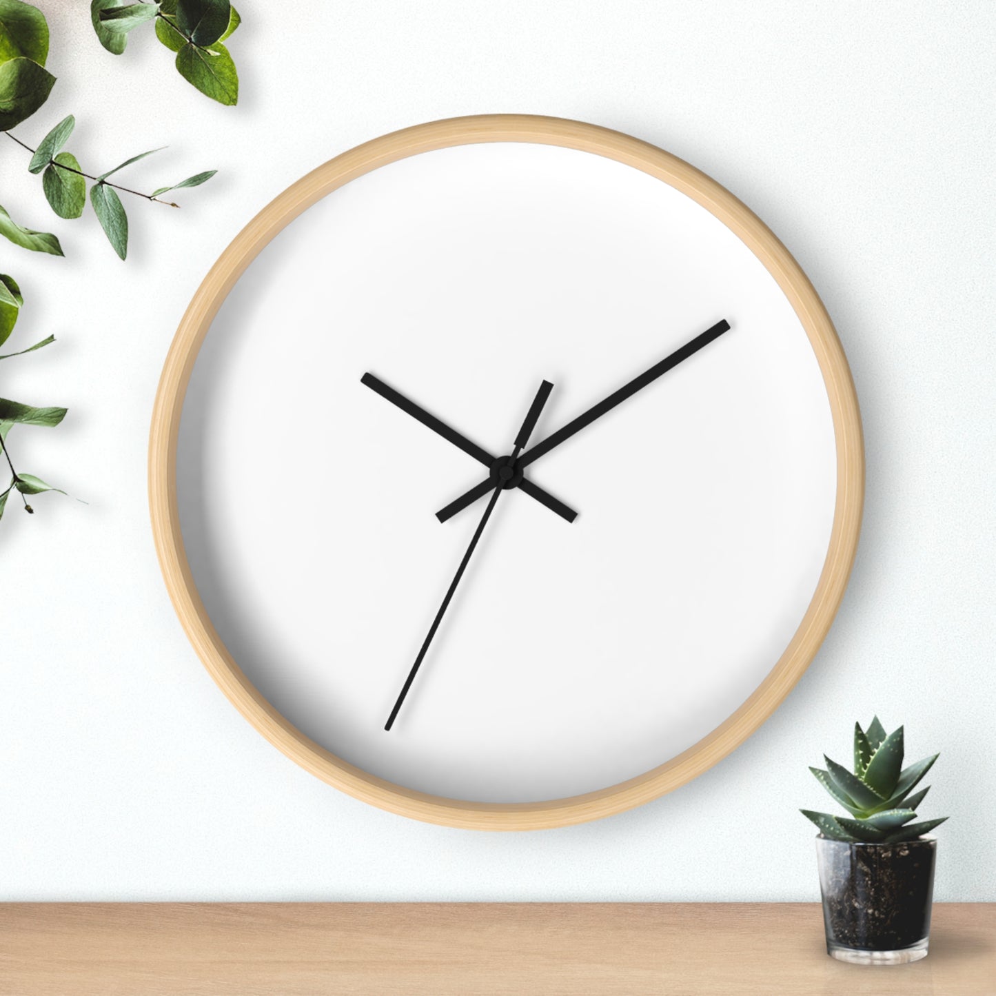 Wall Clock - Personalize With Floral Alphabets