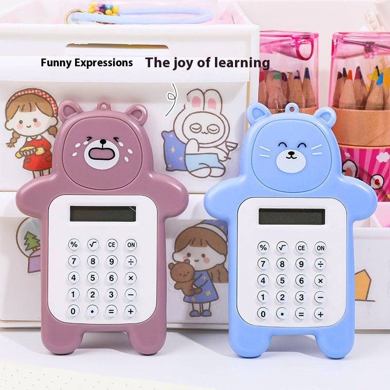 Cartoon Bear Calculator Student Mini-Portable