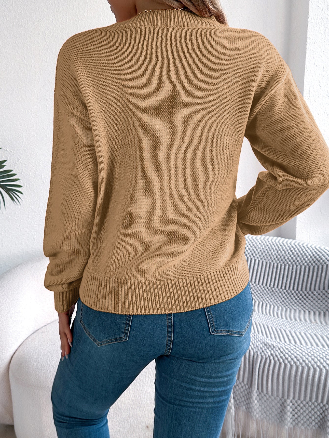 Hollow-out Lantern Long Sleeve Pullover Halloween