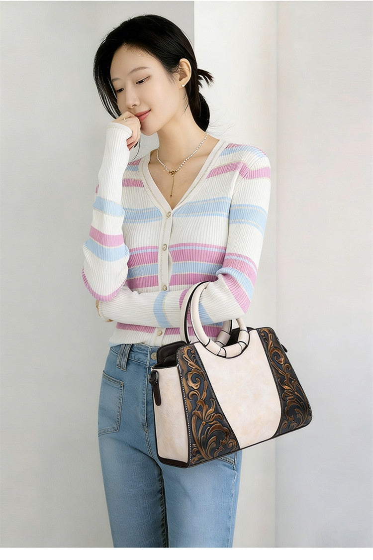 Large-capacity Shouldercarry Ethnic-style Womens Bag