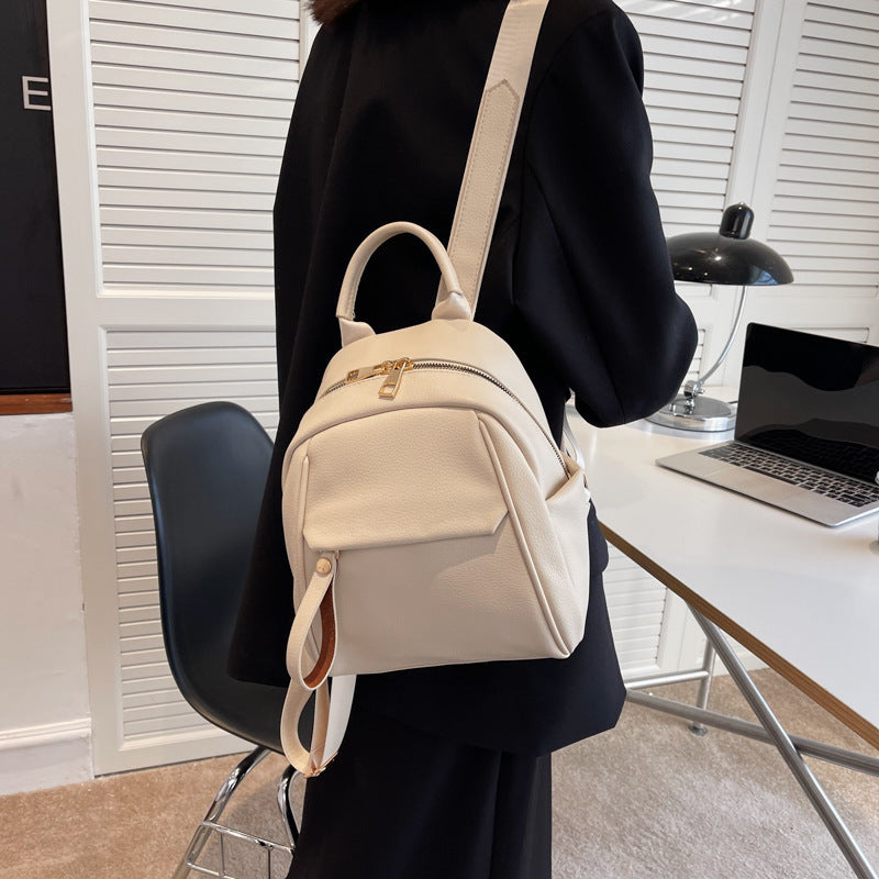 Fashion PU Backpack Soft Small Bags Women Cute Schoolbag Students